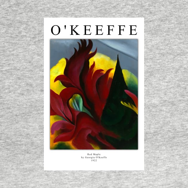 High Res Georgia O'Keeffe Painting Red Maple 1922 by tiokvadrat